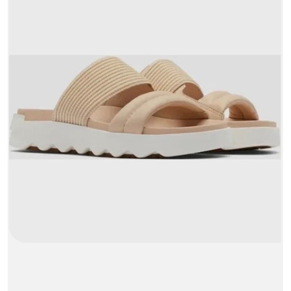 TT Sorel Kinetic Impact II Slide Sandals Beige Moonstone NL4973-260 Womens 6 - Picture 8 of 8